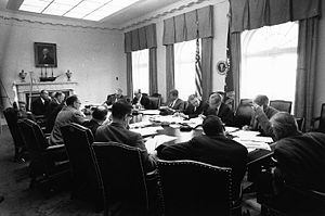 EXCOMM meeting, Cuban Missile Crisis, 29 October 1962.jpg